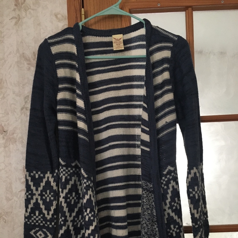 Printed cardigan